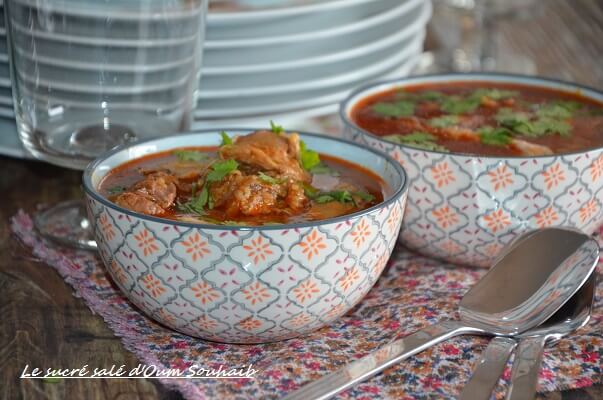 chorba frik soupe algerienne au blé concassé