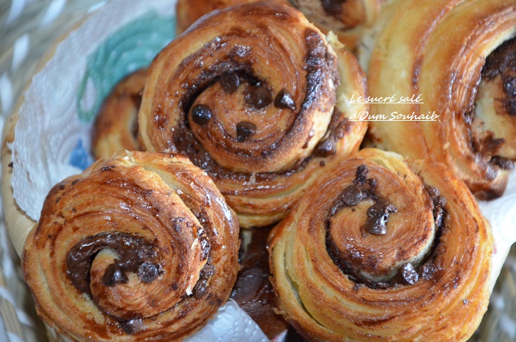 brioche feuilletée au chocolat