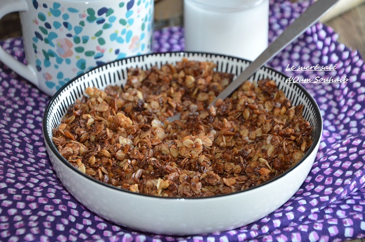 granola maison au chocolat healthy